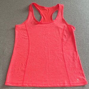 Danskin Now Striped Coral Tank Top